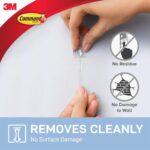 Command Decoration Clips (20 clips) | Adhesive Clips for Hanging Fairy Lights – Clear - Image 6