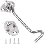 Hook-and-eye gate latch – 4 inch×1