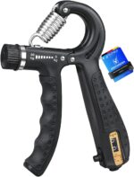 GRIFEMA GA5003 Adjustable Hand Grip Strengthener, 5–60 kg, Counter, Black