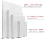 Primed artist canvas assortment – Multi-tailles – White. – 28-pack - Image 3