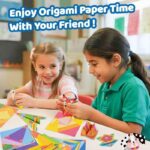 hapray Origami Set for Kids 5-12, 152 Sheets – origami papers 001 – 14*14CM – 152 Paper (72*2Patterns+8Practice) - Image 6