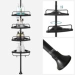Telescopic tension-pole shower shelf - Image 5