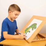 Adjustable desktop drawing board – 42cm – Natural - Image 3