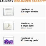Lekesky Laundry sheet drawer dispenser – Transparent - Image 3