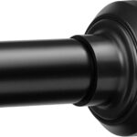 ENJOYBASICS No-drill telescopic shower rod – Black