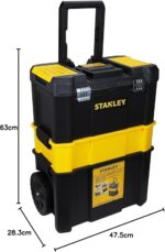 STANLEY Stacked rolling workshop toolbox – Black - Image 4