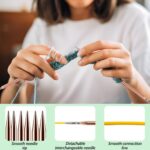Interchangeable circular knitting needles – 3.0-10.0mm – Rose Gold – 13-pack - Image 6