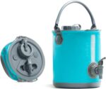 Collapsible camping water carrier with tap – Blue – 8 litres