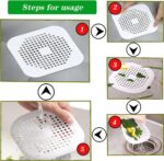 CCLKHY 2 Pcs Silicone Drain Protector with Sucker – Grey and White - Image 3