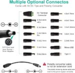 Wefomey Variable-voltage DC device power adapter – black - Image 4