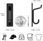 pickpiff Self Adhesive Hook, 6KG Extra Sticky and Strong, Black 4 Pack - Image 5
