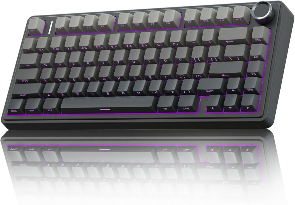 AULA Wireless hot-swappable mechanical keyboard – F75 – Black