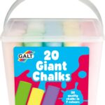 Galt Chunky pavement chalk set – 20 Giant Chalks – Multi