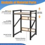 tekrabea Over-washer utility shelf stand – Black - Image 4