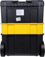 STANLEY Stacked rolling workshop toolbox – Black - Image 38