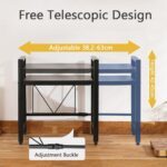 Expandable over-microwave shelf – Expandable Microwave Rack – Standard – Black / 2-tier - Image 5