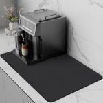 Absorbent coffee-machine mat – 40L x 30W cm – Black