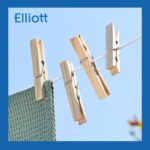 Elliott hardwood clothes pegs, 36 pack – 36 Count Hardwood – Beige - Image 6