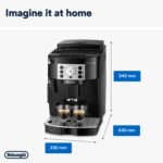 Automatic bean-to-cup coffee machine – Magnifica S – Black Silver, 3 Drinks – 1.8 litres - Image 3