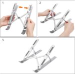 Amazon Basics Foldable 6-Angle Laptop Stand for 10–15.6-inch Devices, Silver - Image 6