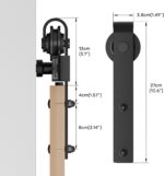 WOLFBIRD Sliding barn-door rail kit – Black – 7-pack - Image 6
