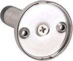READAEER Wall-mounted rubber-buffer door stop – Silver - Image 2