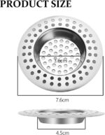 Toced Stainless Steel Kitchen Sink Strainer Plug – Silver 2 Pack - Image 2