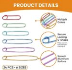 Aluminium knitting stitch holders – Standard – color - Image 3