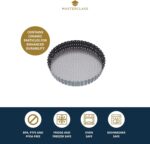 MasterClass Perforated loose-bottom quiche tin – 20 cm – Grey – 8 inches - Image 3