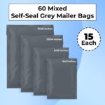 Double Dragon Self-seal plastic postal mailers – Grey - Image 2