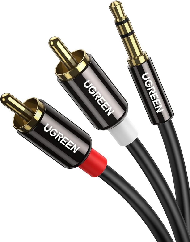 UGREEN RCA to 3.5mm Cable Stereo Phono to 3.5mm Mini Jack Audio Lead 2M