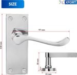 XFORT Lever door-handle pair – Polished Chrome - Image 6