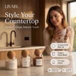 Livabl Cork-ball kitchen canisters – 500ml – Transparent – 500 ml - Image 2