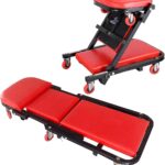 BRIEFNESS Folding mechanics creeper and seat – Red