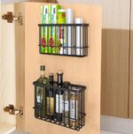 EigPluy Adhesive cabinet-door storage baskets – Black – 3 kg