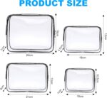 Empty transparent airport liquid-security bags – 4-pack - Image 2