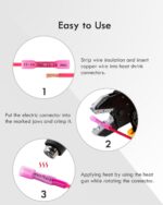 Gorffy Heat-shrink crimp butt splice connectors – color – 220-pack - Image 4