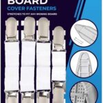 Ironing-board cover tension clips – White