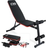 OZE SPORTS Adjustable folding weight bench – Black - Image 6