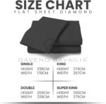 Flat bed sheet – Double – Charcoal - Image 6