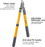 AIRAJ Telescopic bypass garden loppers – Orange - Image 4