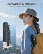 RISEOFLE 180 cm Aluminium Phone Tripod and Selfie Stick with Wireless Remote – Rfltp180 – Black - Image 6