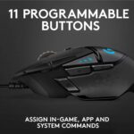 Logitech G502 HERO High Performance Wired Gaming Mouse – Black - Image 6