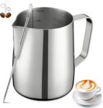 PLACHIDAY Milk-frothing pitcher – Silvery – 350 ml