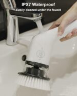 Leebein Long-handle cordless spin scrubber – White - Image 7