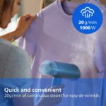 Philips Handheld Garment Steamer 3000 Series, 20 g/min, Great for Travel – Blue – 100 ml - Image 3