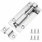 Sliding door barrel bolt – 3 inch - 1 Pack – Silver