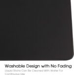 HIHUHEN Mouse mat/Large Mouse Pad 600x300x3 mm | XL mousepad – 60x30 Black001 - Image 6