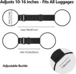 Elastic add-a-bag luggage straps – Large – Black - Image 3