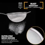 Jojeys Fine-mesh kitchen sieve set – Silver - Image 6
